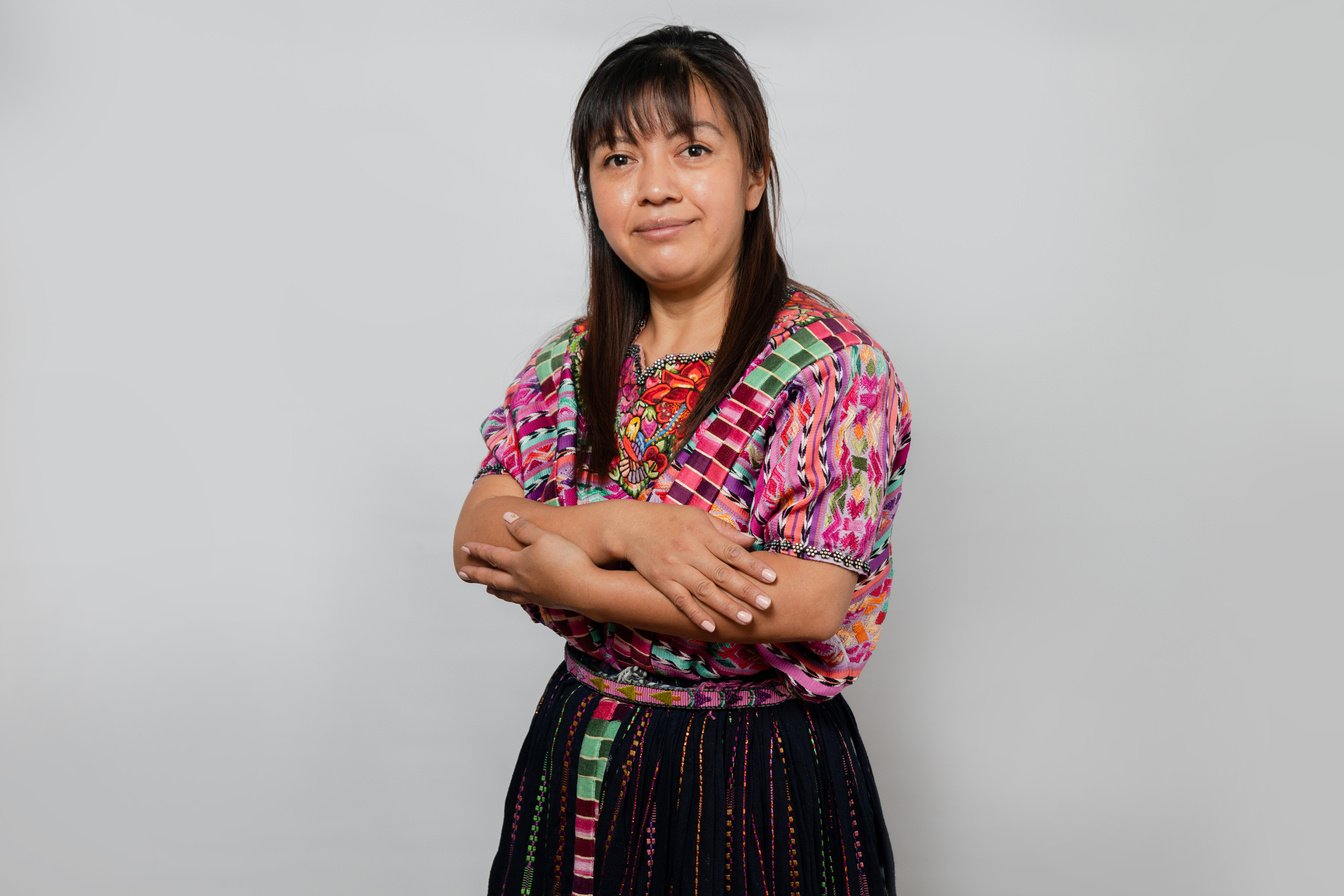 Portrait of Mayan woman with typical costume