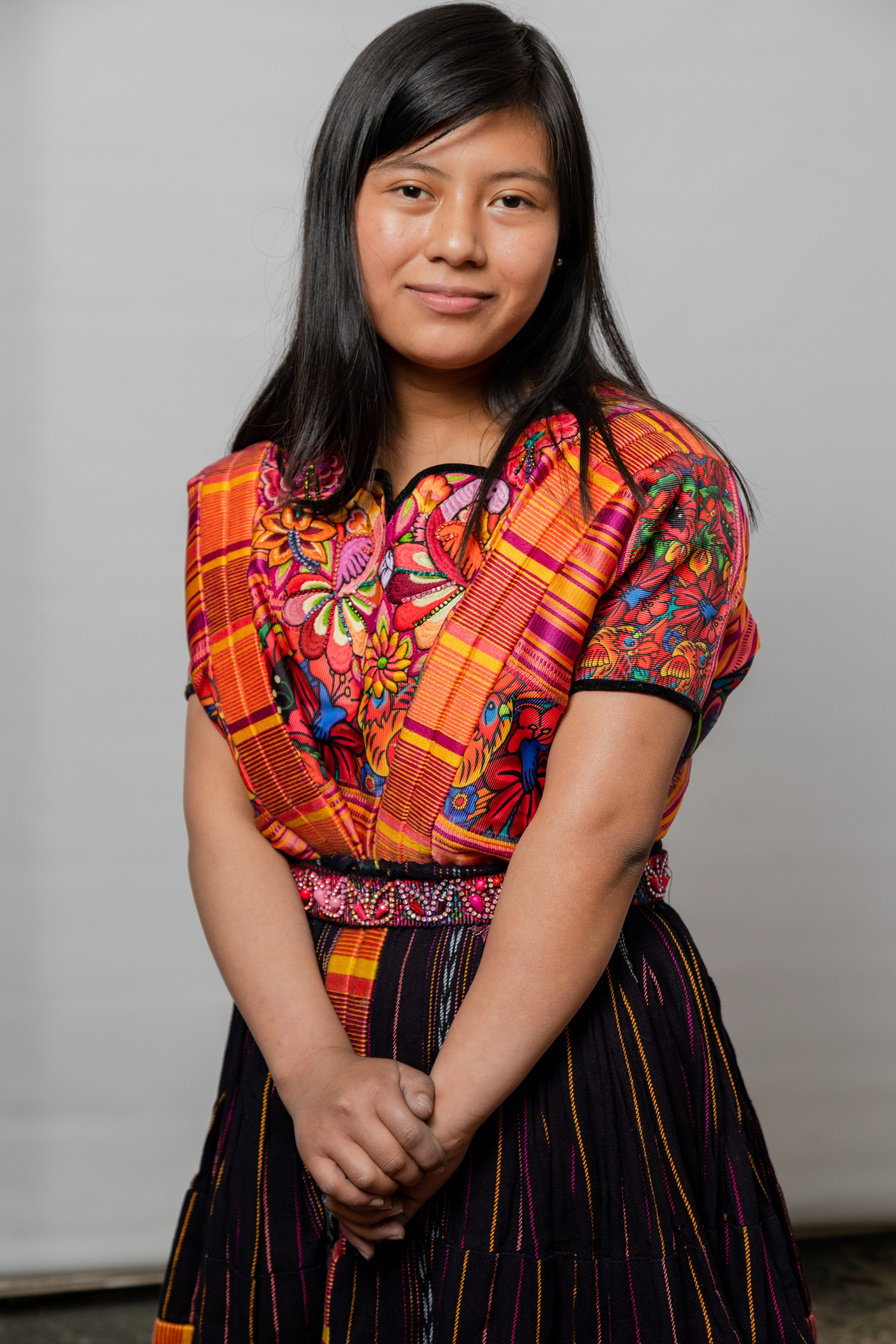 Portrait of Mayan woman with typical costume